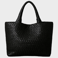 Handwoven Leather Tote