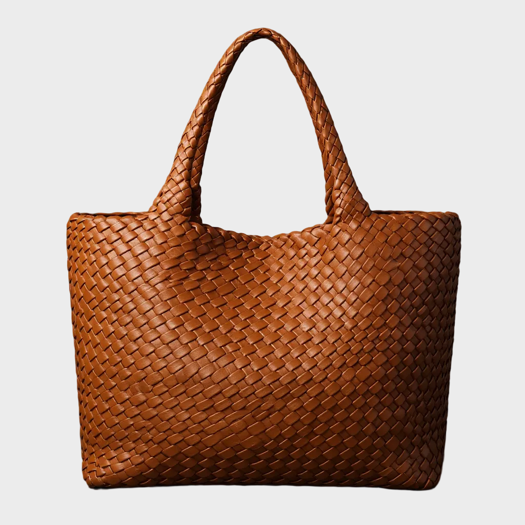 Handwoven Leather Tote