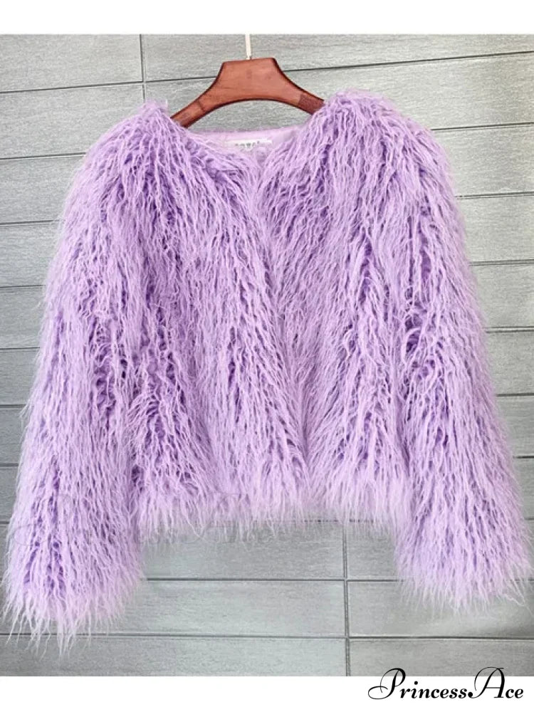 Styled look with the fur elegant fringe coat