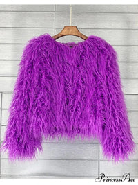 Styled look with the fur elegant fringe coat