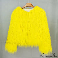 Styled look with the fur elegant fringe coat