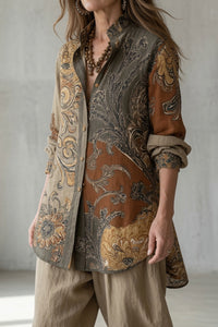 Printed Shirt and Trousers Vintage Set - Susan & Anne