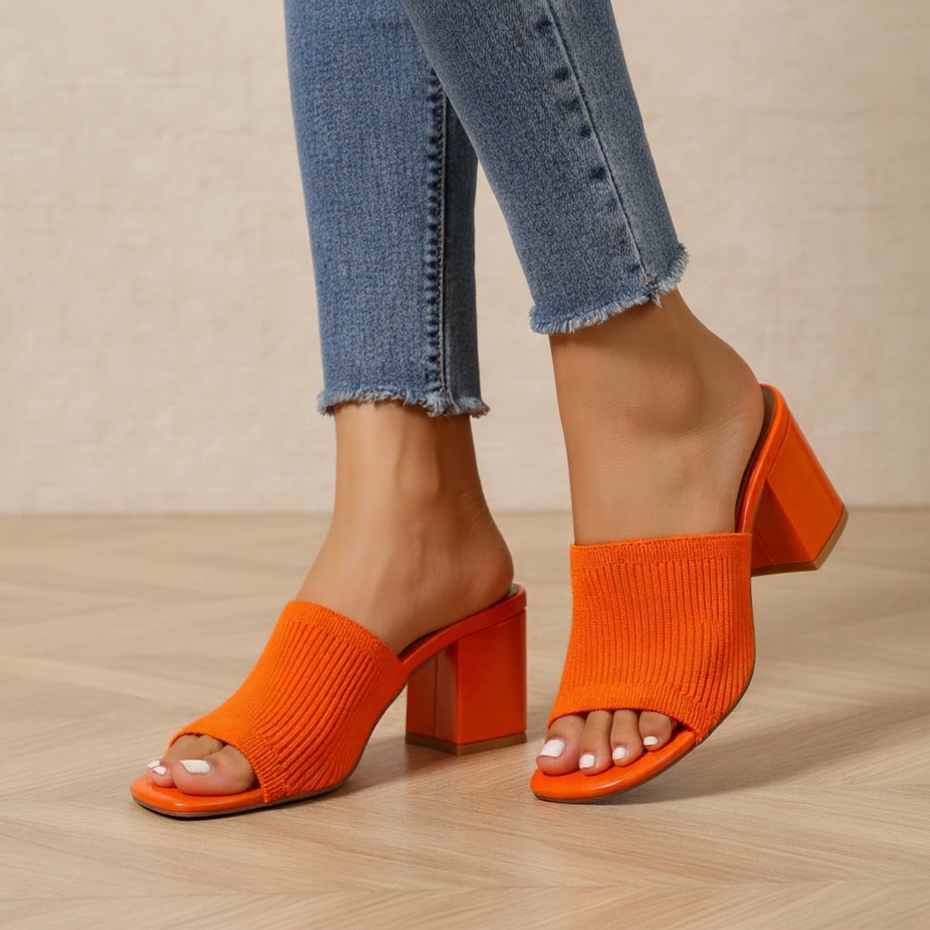Soft-Touch Block Heel Pumps