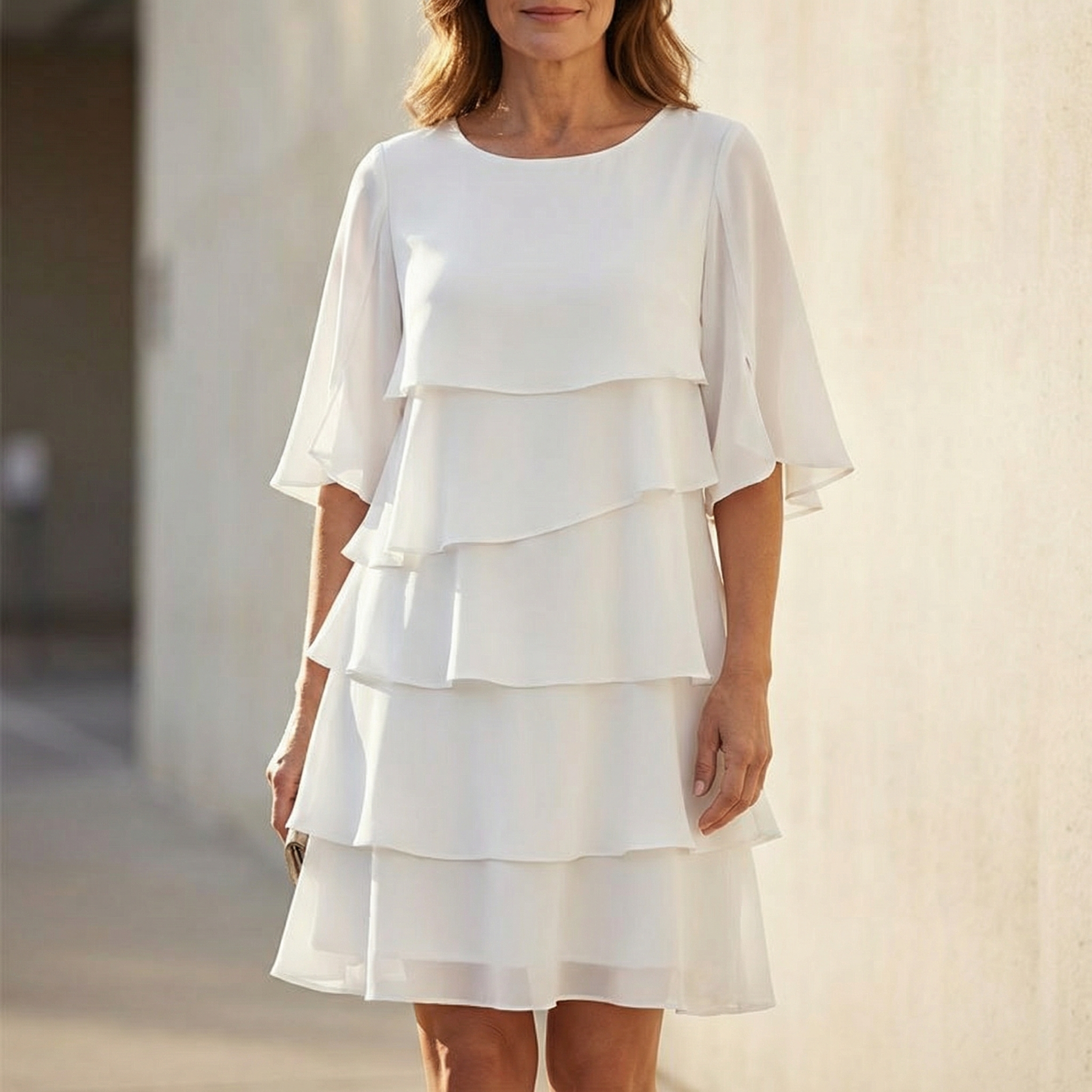 Layered Ruffle Dress
