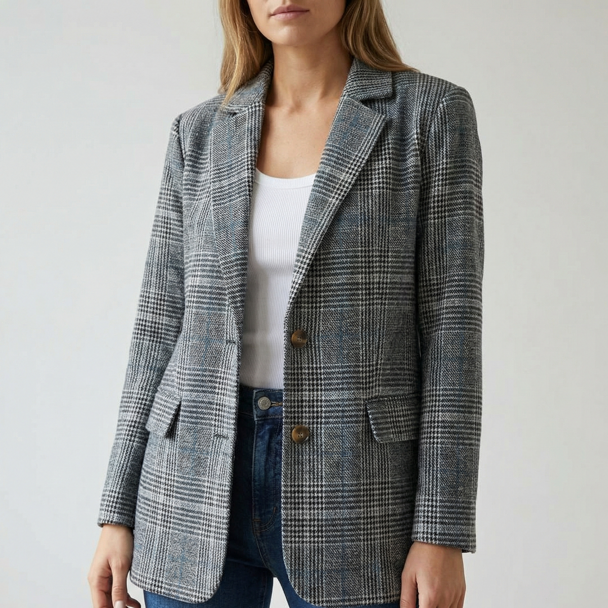 Classic Glen Plaid Blazer - Susan & Anne