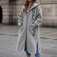 Oversized Hooded Sweatshirt Coat – Susan & Anne