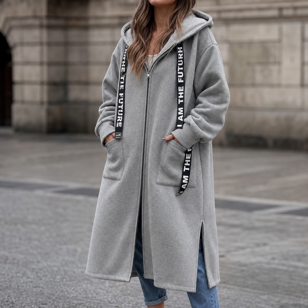 Oversized Hooded Sweatshirt Coat – Susan & Anne