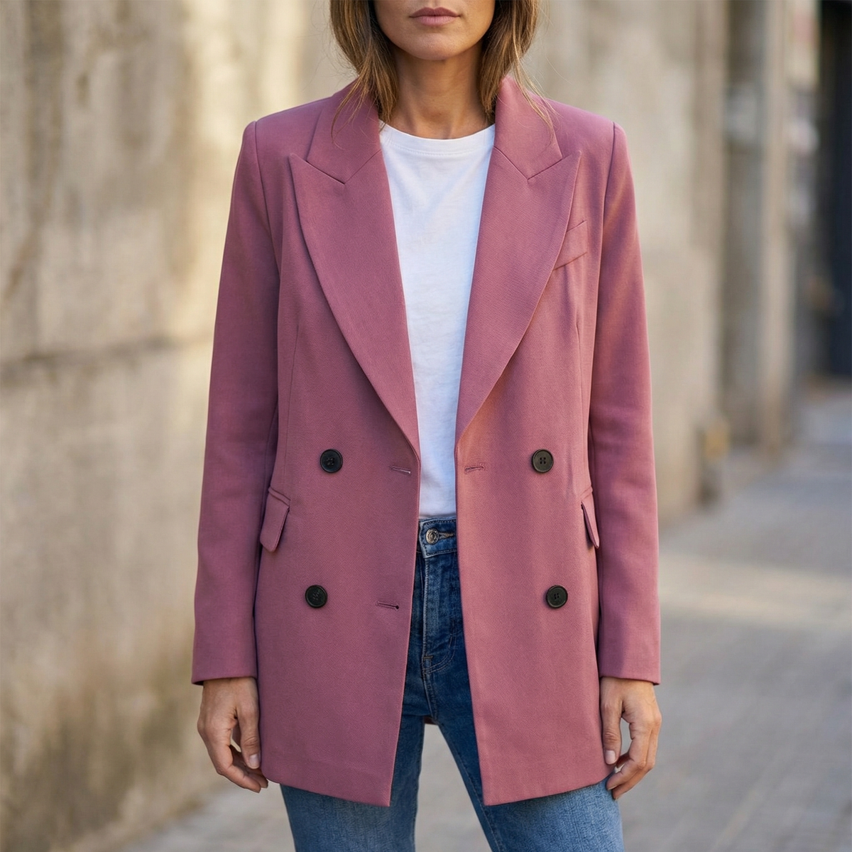 Everyday Double Breasted Blazer - Susan & Anne