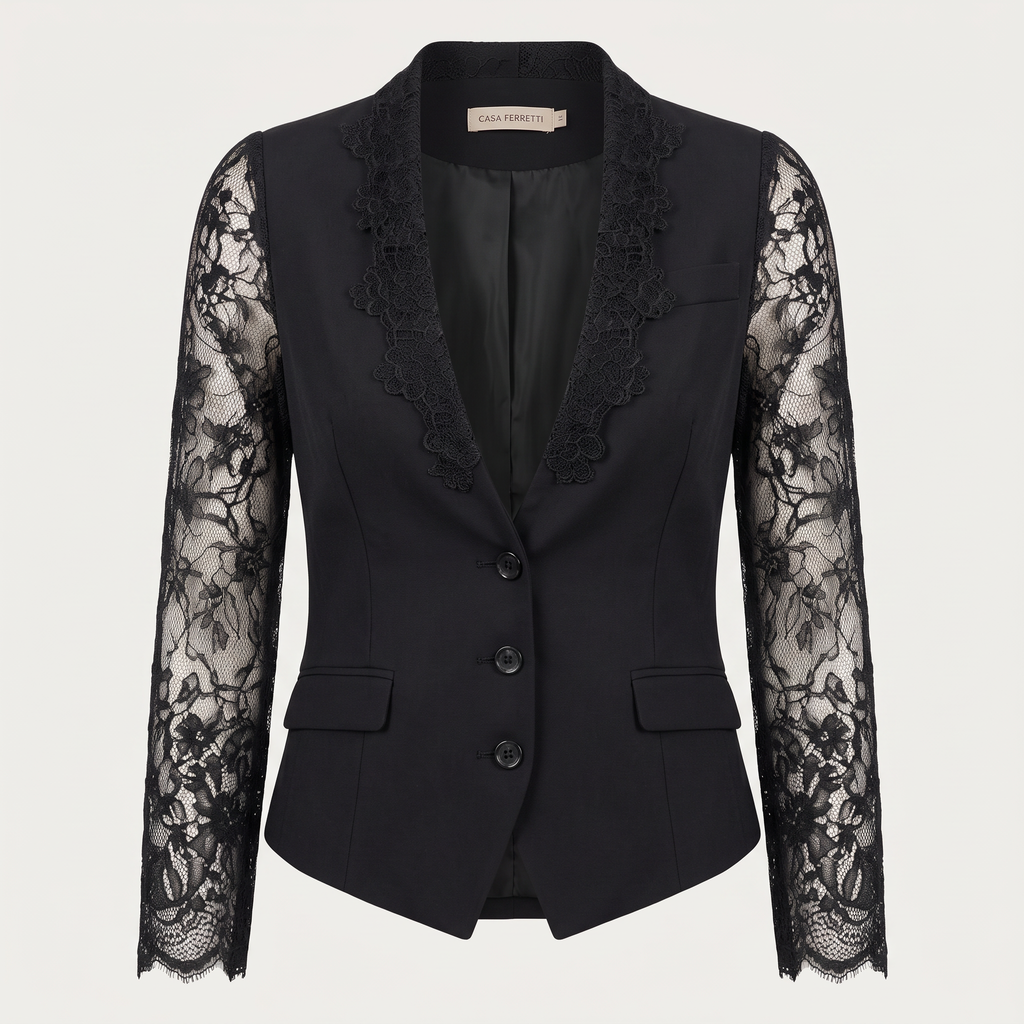Noemi | Jacket with Semi-Transparent Sleeves