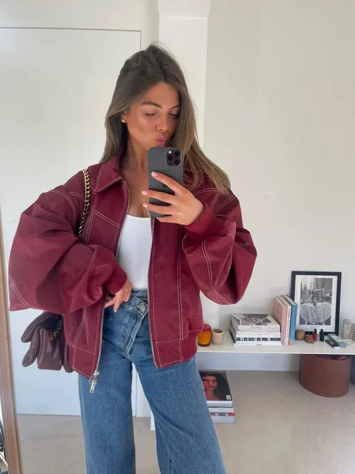 NALIYAH - OVERSIZED COLORBLOCK WINDBREAKER JACKET