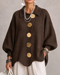 Karina – Oversized Collared Button Cardigan