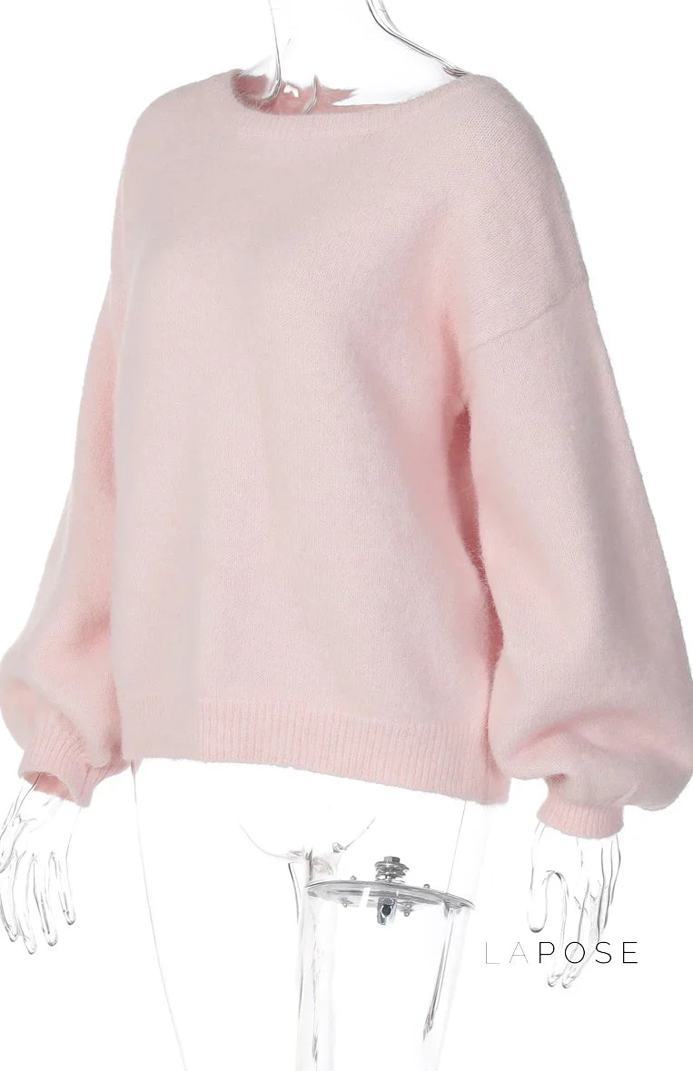 Styled look with the selene off-shoulder knit sweater