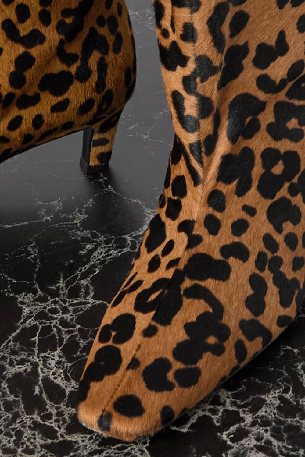 Leona – Leopard Print Slouchy Knee-High Kitten Heel Boots