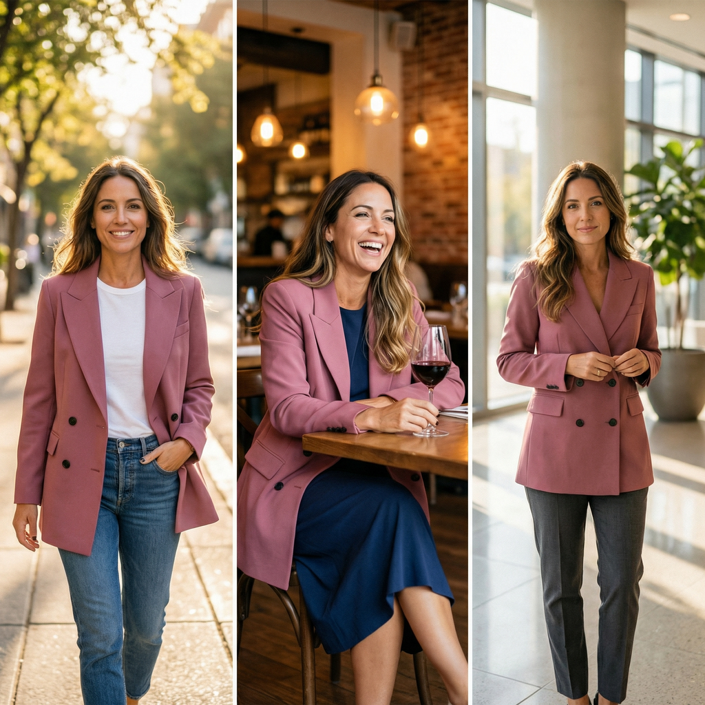 Everyday Double Breasted Blazer - Susan & Anne