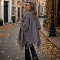 Fringed Shawl-Collar Wrap Coat – Susan & Anne