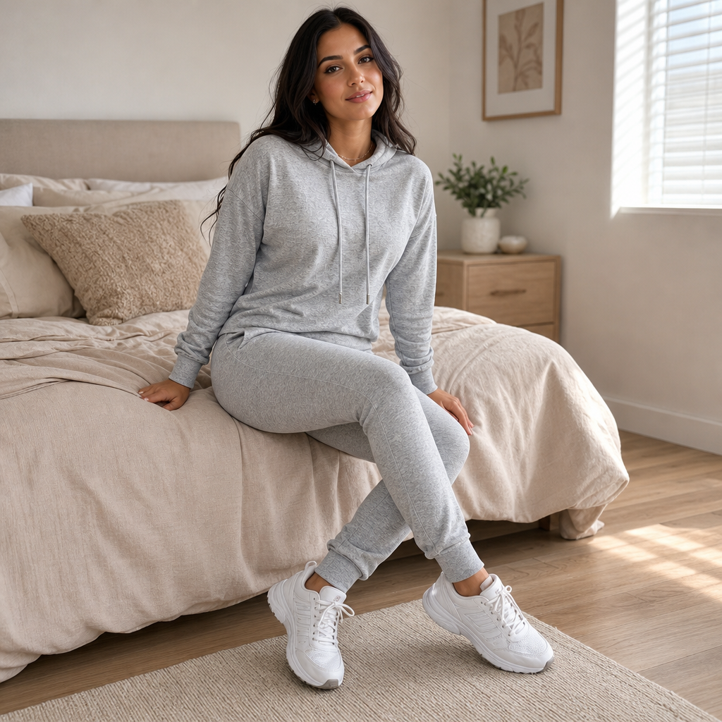 Easewear – Hooded Top & Slim-Pant Lounge Set
