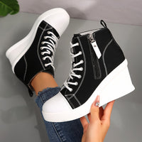 Sculpted Wedge Sneakers