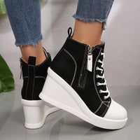 Sculpted Wedge Sneakers