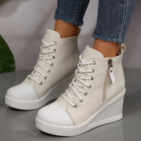 Sculpted Wedge Sneakers