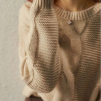 Hand Knit Cotton Sweater