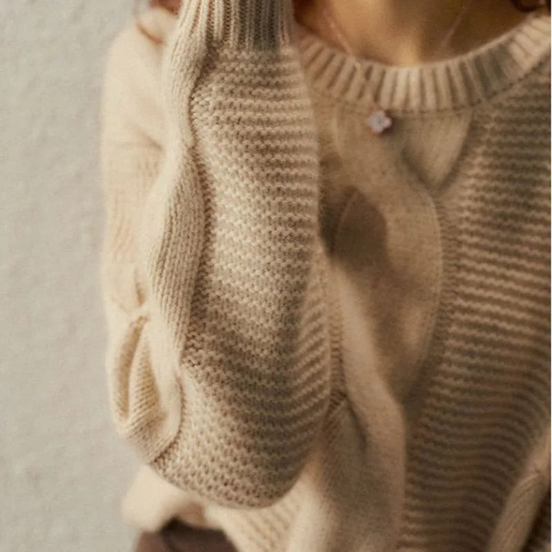 Hand Knit Cotton Sweater