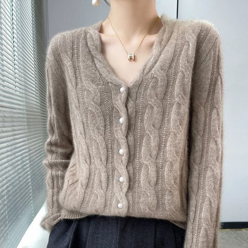 Rambouillet Wool Cardigan
