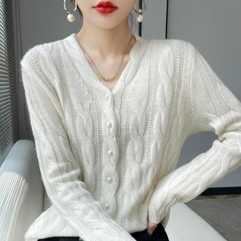 Rambouillet Wool Cardigan