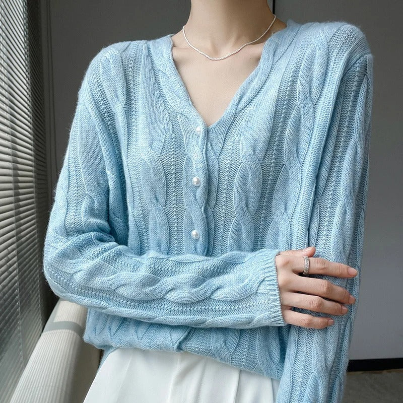 Rambouillet Wool Cardigan