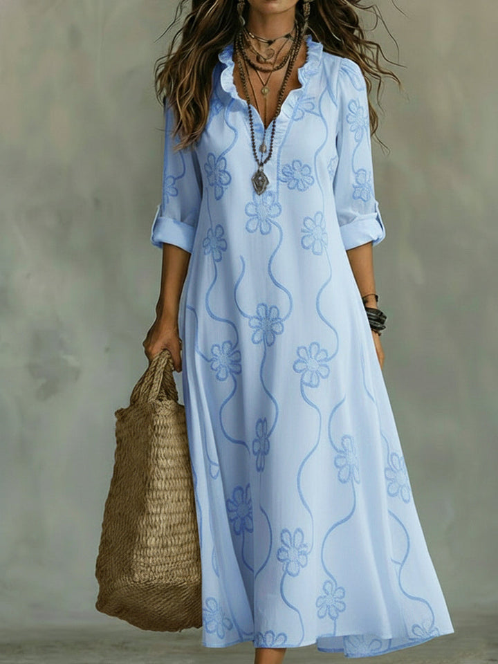 Lilou - Floral Trapeze Dress