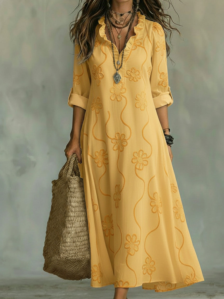 Lilou - Floral Trapeze Dress