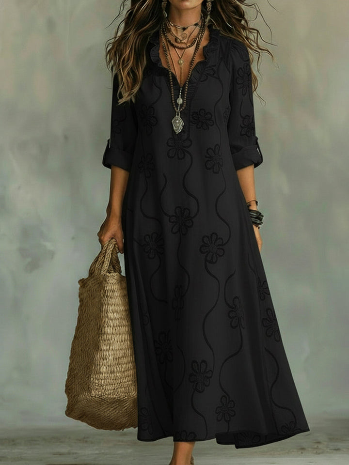 Lilou - Floral Trapeze Dress