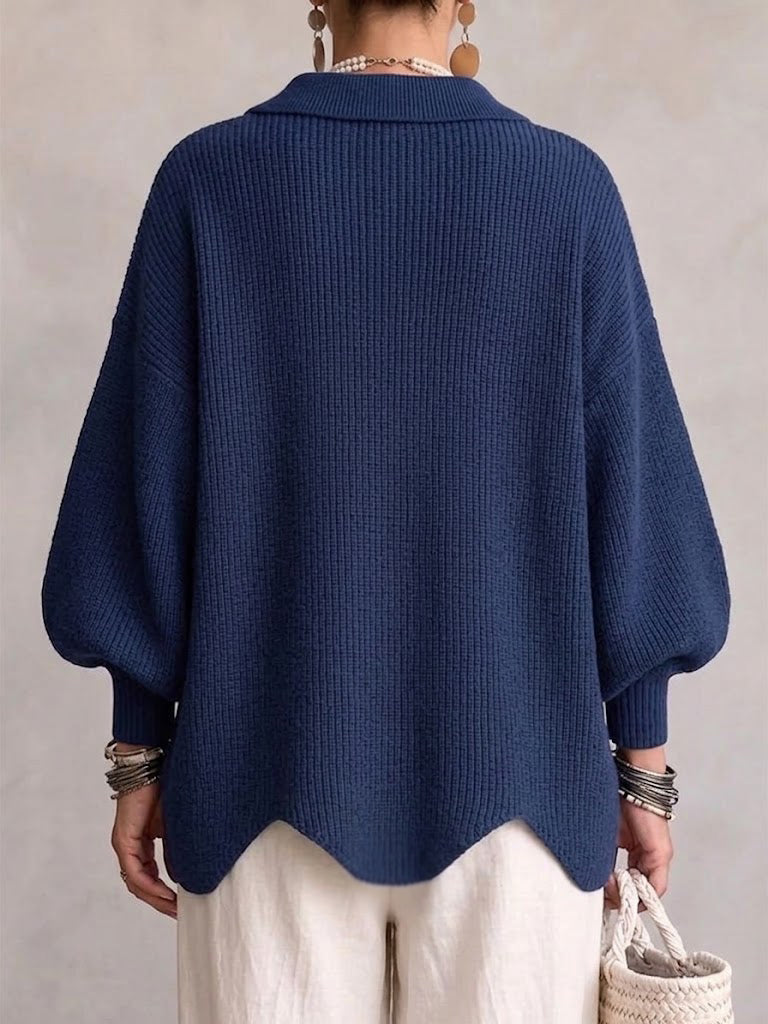 Balloon Sleeve Gold Button Cardigan – Susan & Anne