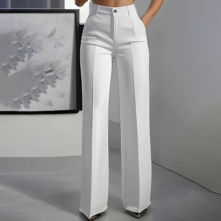 Elara - High-Waisted Wide-Leg Suit Trousers