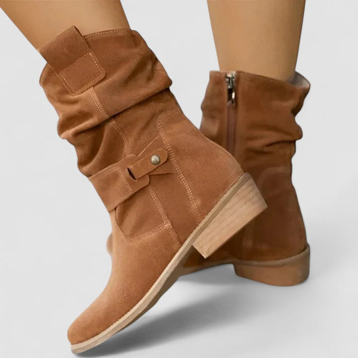 Delphine - Suede Orthopedic Ankle Boots