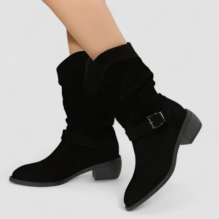Delphine - Suede Orthopedic Ankle Boots