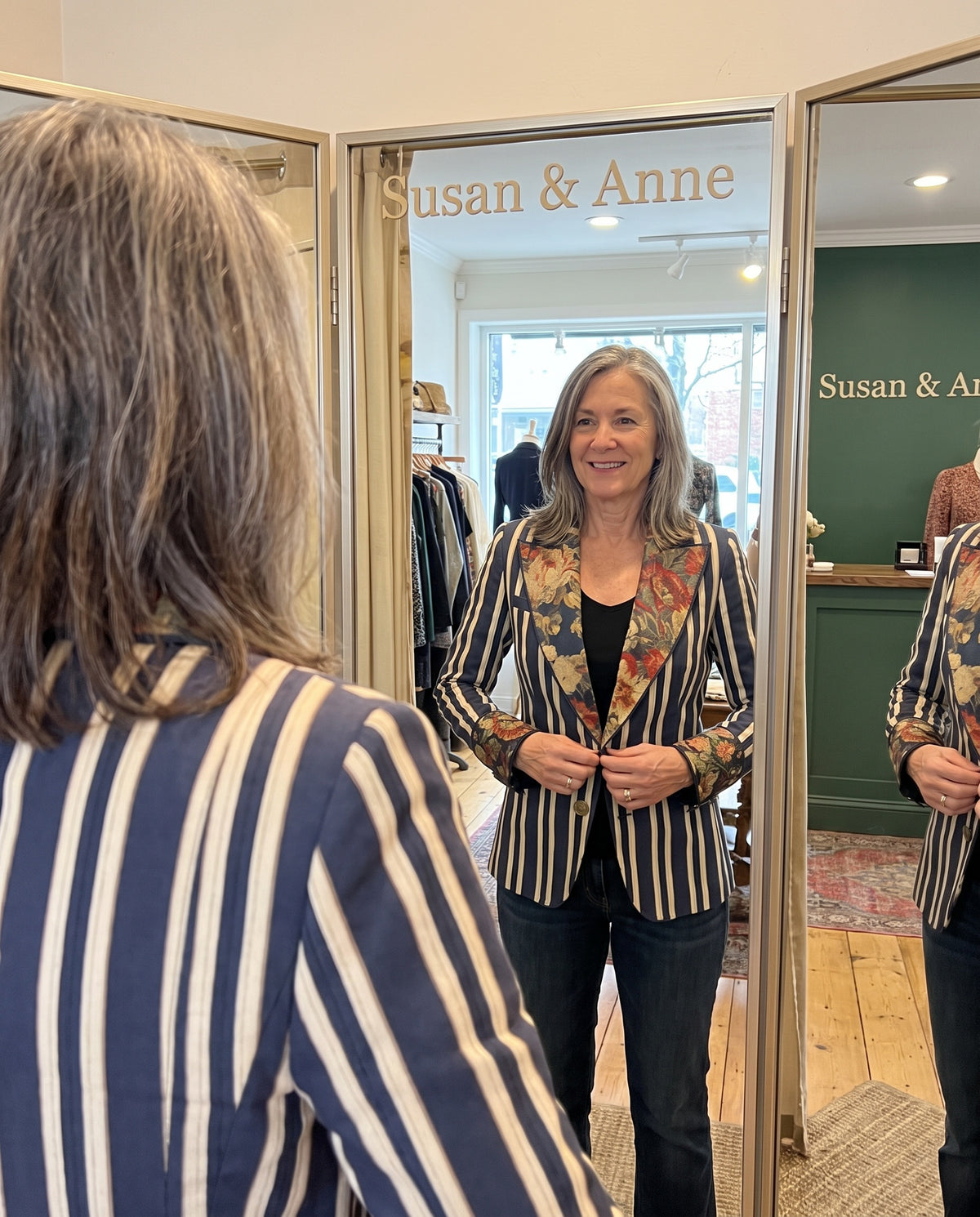 Susan & Anne — blazer three way mirror Image