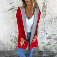 Hooded Color-Block Coat
