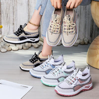 Lightweight Cushioned Lace-Up Running Sneakers