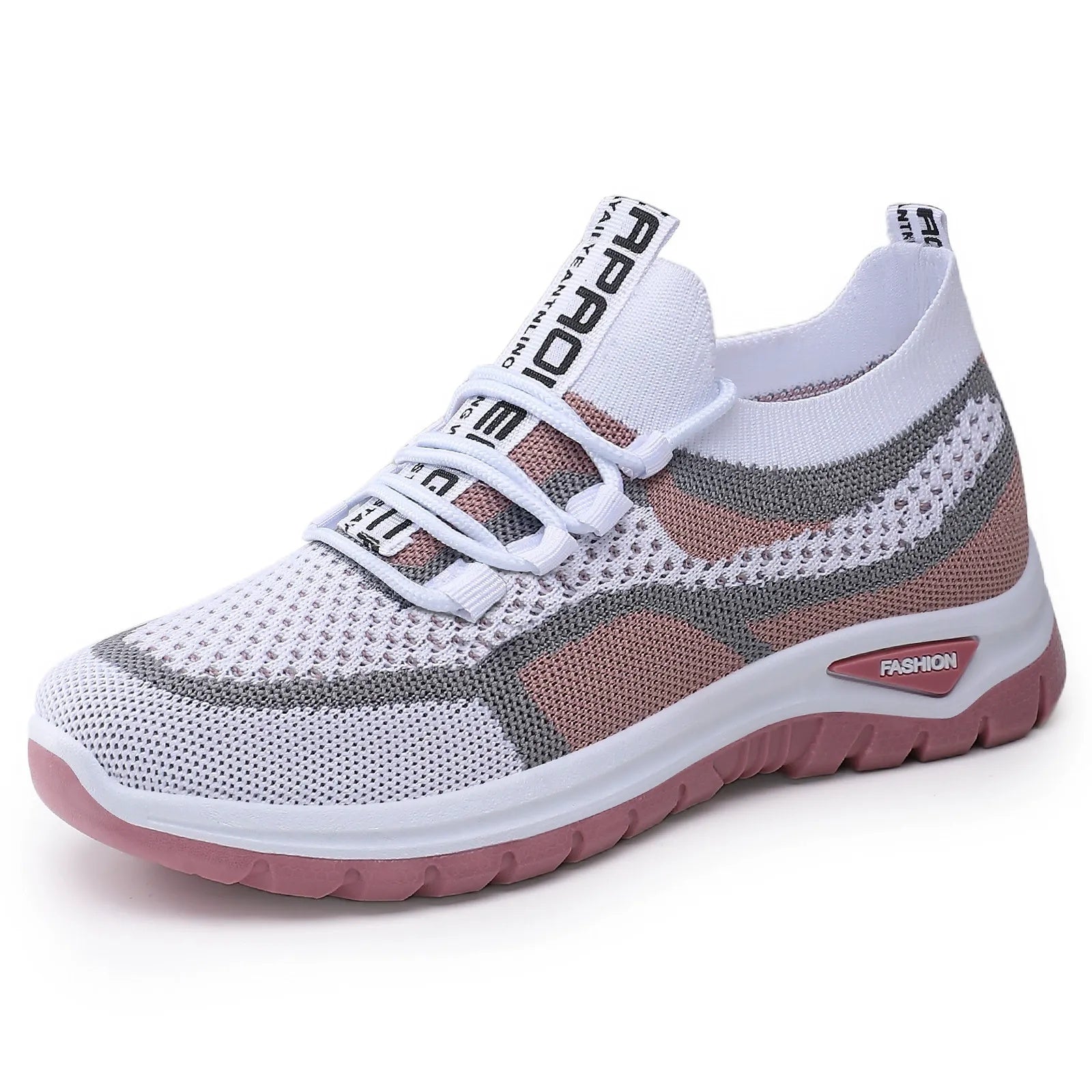 Lightweight Cushioned Lace-Up Running Sneakers