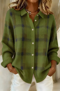 Relaxed Plaid Button-Up Shirt - Susan & Anne
