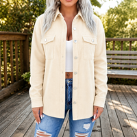 Oversized Wide-Wale Shirt Jacket - Susan & Anne