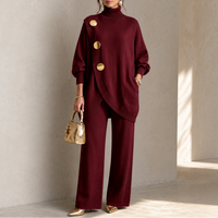 Elara – Turtleneck Sweater & Wide-Leg Pants Set