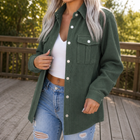 Oversized Wide-Wale Shirt Jacket - Susan & Anne