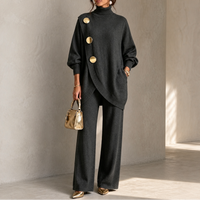Elara – Turtleneck Sweater & Wide-Leg Pants Set