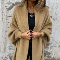 Fringed Shawl-Collar Wrap Coat – Susan & Anne