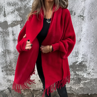 Fringed Shawl-Collar Wrap Coat – Susan & Anne