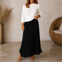 Sweater-Top Pleated Maxi Dress – Susan & Anne