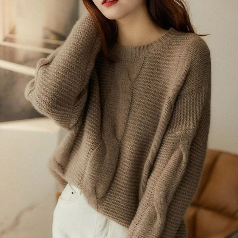 Hand Knit Cotton Sweater