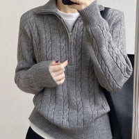 Cotton Half Zip Sweater