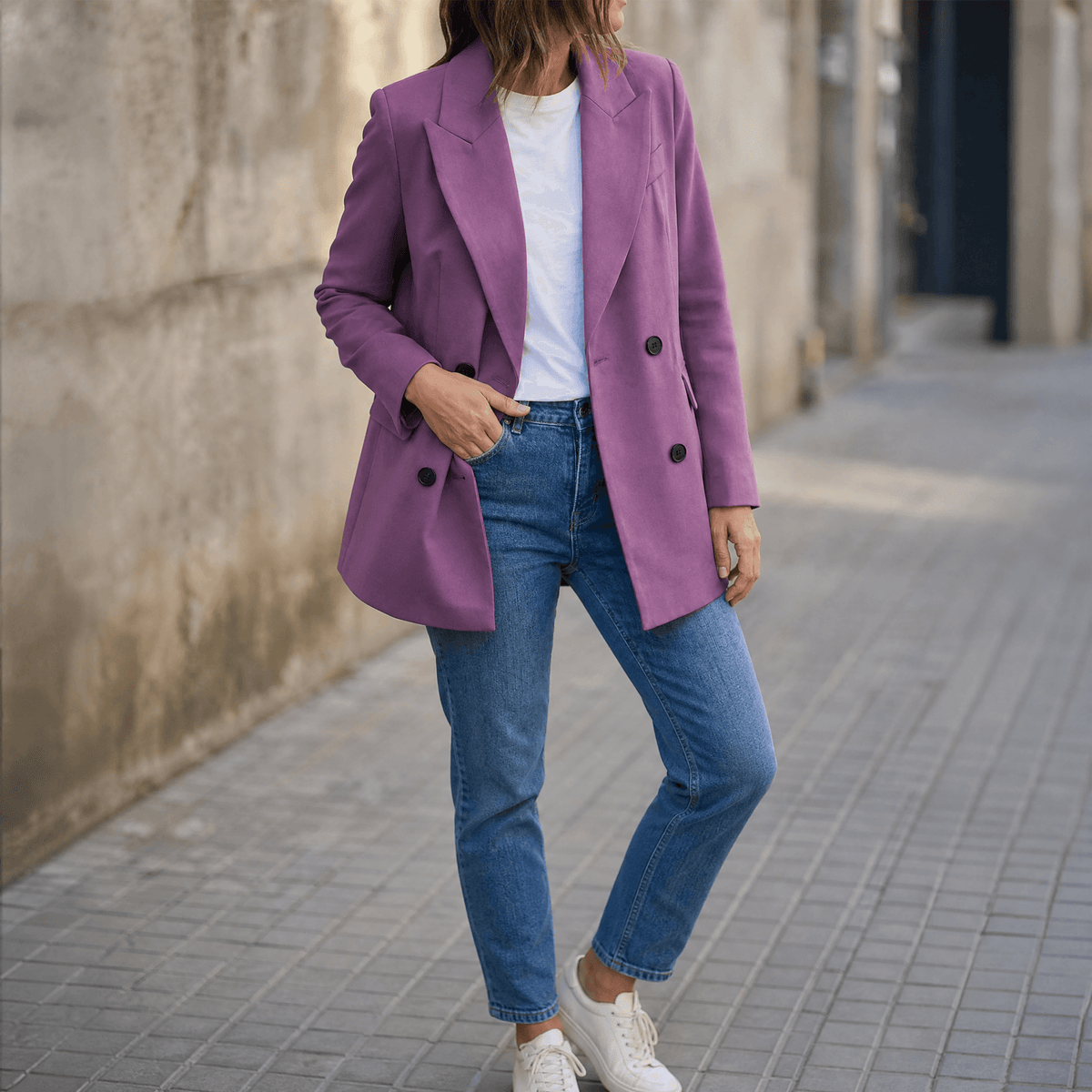 Everyday Double Breasted Blazer - Susan & Anne